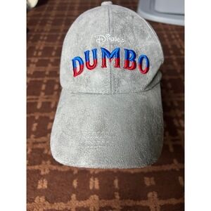 Disney Dumbo Baseball Cap Hat Gray‎ Embroidered Blue Red Adjustable